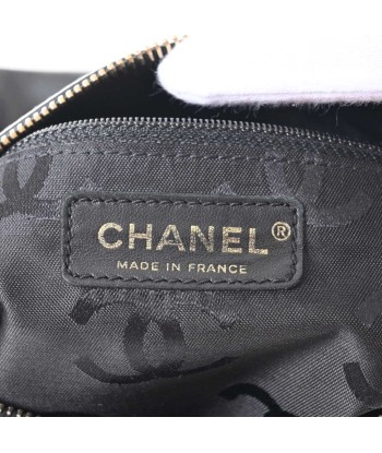 CHANEL Leather Coco Mark Chain One Shoulder Bag Black online