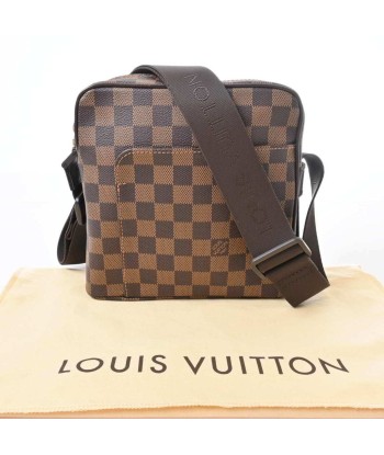 LOUIS VUITTON Louis Vuitton Damier Olav Shoulder Bag Brown PVC Leather acheter