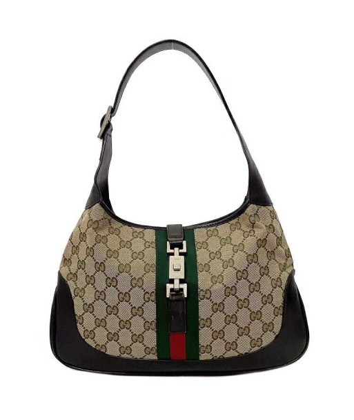 Gucci F-14242 CanvasLeather HandbagShoulder Bag BeigeBrownGreenRed Color 2 - 3 jours ouvrés.