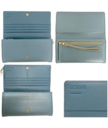 Loewe Ec-14187 Women's Nappa Leather,Leather Long Wallet (bi-fold) Light Blue Découvrez la collection