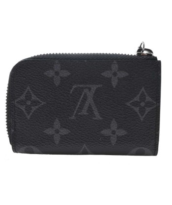 LOUIS VUITTON Louis Vuitton Eclipse Porto Monezur Coin Case Black PVC Leather Venez découvrir notre 