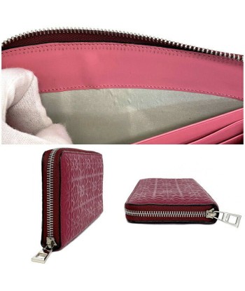 Loewe Repeat F-14278 Womens Leather Wallet PinkRaspberry soldes