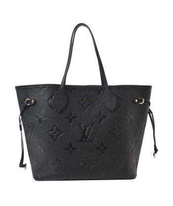 LOUIS VUITTON Amplant Neverfull MM Tote Bag Black Leather de France