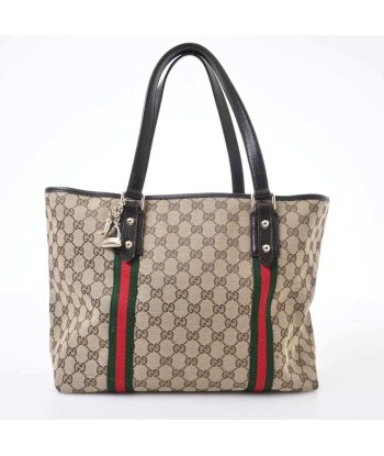 Gucci GG canvas sherry tote bag beige solde