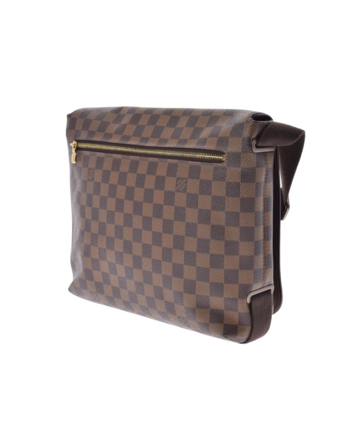 LOUIS VUITTON Louis Vuitton Damier Brooklyn MM Brown N51211 Unisex Canvas Shoulder Bag d'Europe débarque