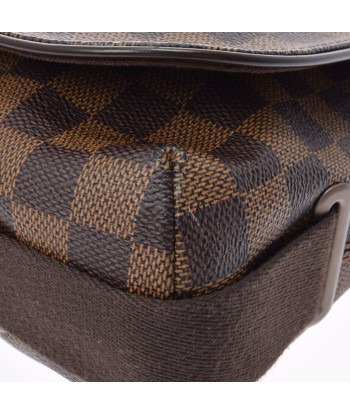 LOUIS VUITTON Louis Vuitton Damier Brooklyn MM Brown N51211 Unisex Canvas Shoulder Bag d'Europe débarque