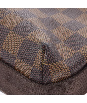 LOUIS VUITTON Louis Vuitton Damier Brooklyn MM Brown N51211 Unisex Canvas Shoulder Bag d'Europe débarque