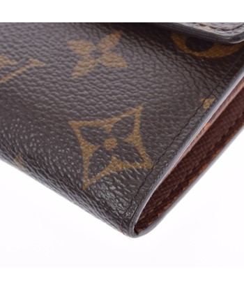 LOUIS VUITTON Monogram Portofeuil Sara Brown M61726 Womens Canvas Long Wallet la colonne vertébrale