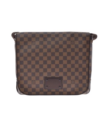 LOUIS VUITTON Louis Vuitton Damier Brooklyn MM Brown N51211 Unisex Canvas Shoulder Bag d'Europe débarque