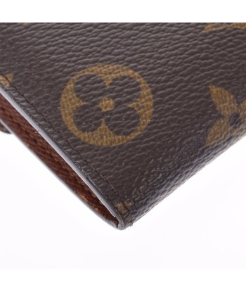 LOUIS VUITTON Monogram Portofeuil Sara Brown M61726 Womens Canvas Long Wallet la colonne vertébrale