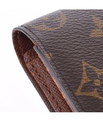 LOUIS VUITTON Monogram Portofeuil Sara Brown M61726 Womens Canvas Long Wallet la colonne vertébrale