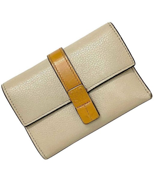 Loewe Ec-14139 Womens Leather Wallet (tri-fold) BeigeBrown Toutes les collections ici