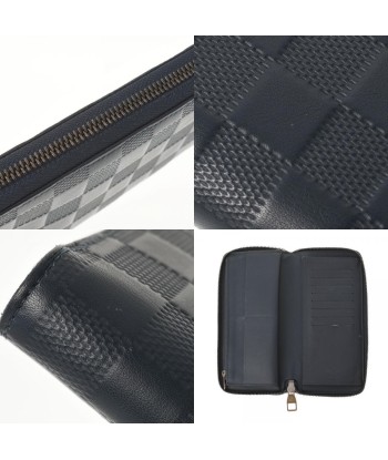 LOUIS VUITTON Louis Vuitton Damier Amphini Zippy Vertical Cosmos N63549 Mens Leather Wallet À commander