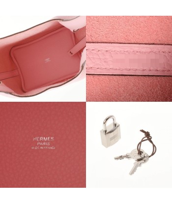 HERMES Hermes Picotan Lock PM Rose Sakura Z Engraved (around 2021) Ladies Taurillon Clemence Handbag Faites des économies