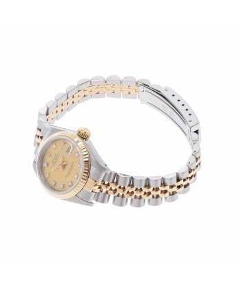 ROLEX Datejust 10P diamond 69173G Ladies YG / SS watch self-winding champagne dial les muscles