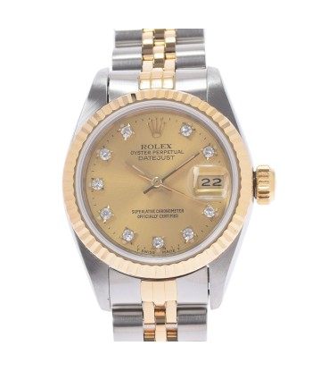 ROLEX Datejust 10P diamond 69173G Ladies YG / SS watch self-winding champagne dial en ligne des produits 