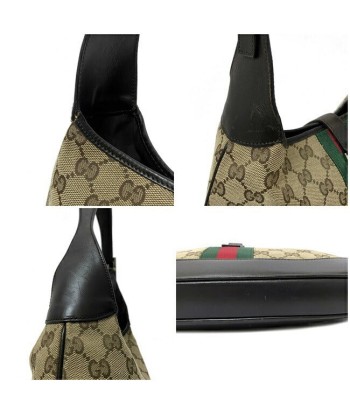 Gucci F-14242 CanvasLeather HandbagShoulder Bag BeigeBrownGreenRed Color 2 - 3 jours ouvrés.